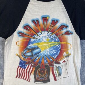 Vintage Rare Journey World Tour 1983 Concert Hartford Raglan T-Shirt Medium